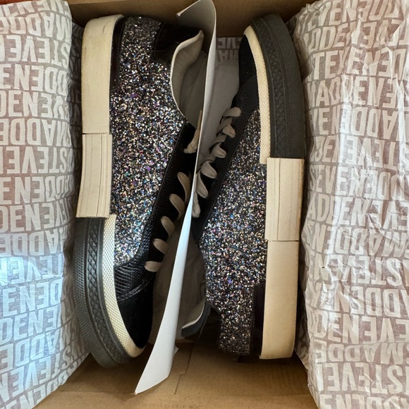 Steve Madden Embark Glitter Sneaker Size 11 - Picture 10 of 10